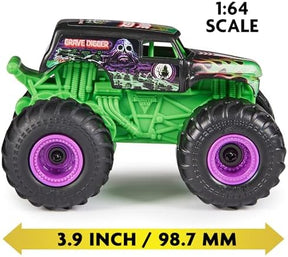 Monster Jam Grave Digger Remote Control Monster Truck | 1:64 Scale