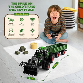 Remote Control Tractor Toy for Kids | RC Tractor Set