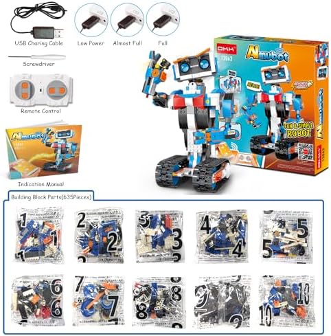 Robot Building Toys for Boys | 635 Pieces