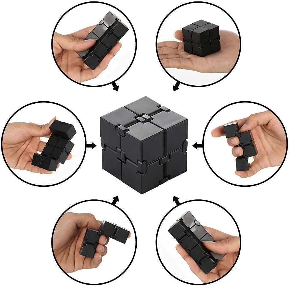 Infinity Cube Sensory Fidget Toy,Cool Mini Gadget Best for Stress and Anxiety Relief and Kill Time, Unique Idea That is Light on The Fingers and Hands