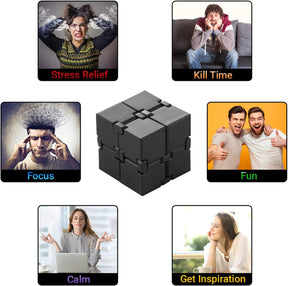 Infinity Cube Sensory Fidget Toy,Cool Mini Gadget Best for Stress and Anxiety Relief and Kill Time, Unique Idea That is Light on The Fingers and Hands