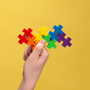 Plus-Plus - HEXEL Spectrum - Fidget Sensory Puzzle Toy - Travel Friendly, Quiet Stress and Anxiety Relief for Kids/Adults