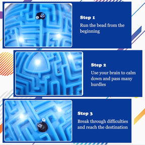 Maze Ball 3D Maze Game Puzzle Toy Gifts Gravity Brain Teasers Maze Ball for Kids Teens Adults, Hard Challenge(Classic)