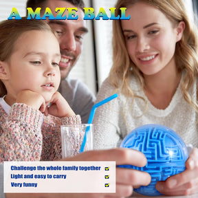 Maze Ball 3D Maze Game Puzzle Toy Gifts Gravity Brain Teasers Maze Ball for Kids Teens Adults, Hard Challenge(Classic)