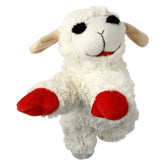 Multipet Plush Dog Toy, Lambchop, 10" Regular, White, Large