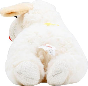 Multipet Plush Dog Toy, Lambchop, 10" Regular, White, Large