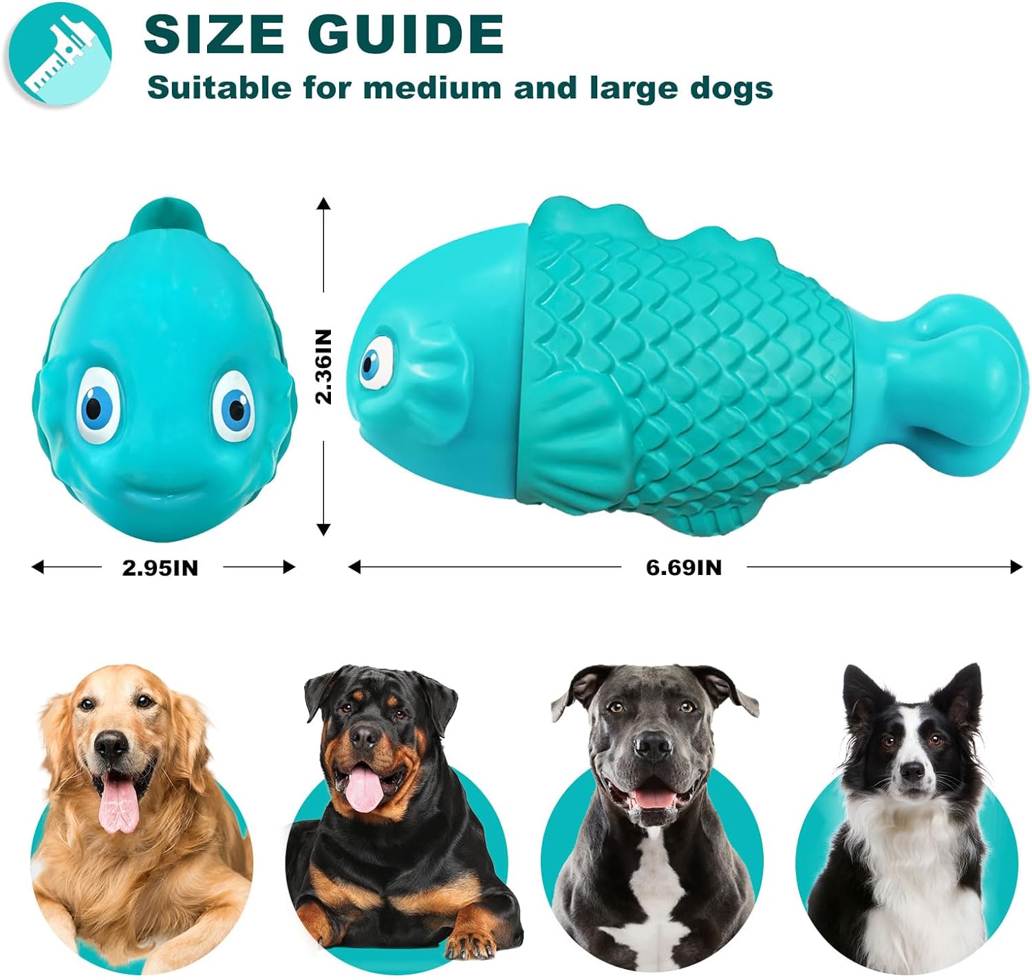 Dog Chew Toys for Aggressive Chewers, Indestructible Dog Toys for Aggressive Chewers, Tough Dog Toys for Large Dogs