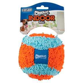 Chuckit Indoor Fetch Ball Dog Toy (4.75 Inch), Orange and Blue