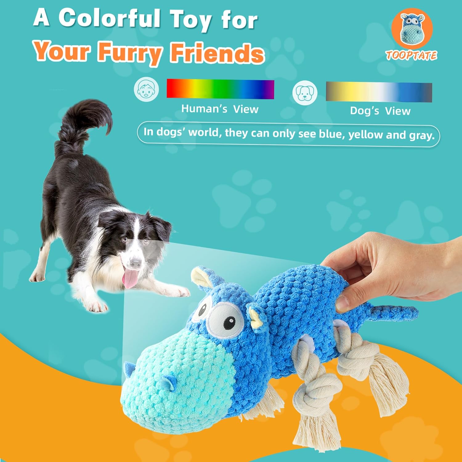 Dog Toys for Aggressive Chewers - Dog Toys to Keep Them Busy Squeaky Dog Toys for Large Dogs