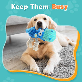 Dog Toys for Aggressive Chewers - Dog Toys to Keep Them Busy Squeaky Dog Toys for Large Dogs