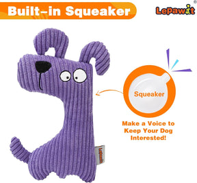 Squeaky Dog Toys, Cute Plush Toy for Dogs Indoor Play, Interactive Dog Toys with Non-Shedding Material