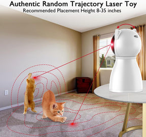 Cat Toys - Real Random Trajectory Rechargeable Motion Activated Cat Laser Toy Automatic