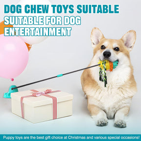 Dog Toys for Aggressive Chewers Interactive Indestructible Puzzle Stimulating Chew Toy Suction Cup Tug of War Enrichment Rope Boredom Busy Self Play