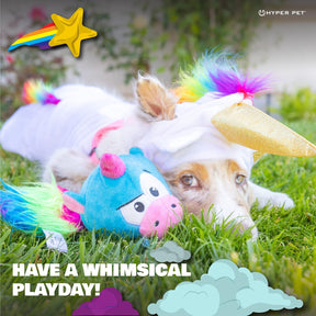 Hyper Pet Doggie Tail & Unicorn Pal Interative Plush Dog Toys - 2 Pack Value Pack (Interactive Dog Toys That Wiggles, Vibrates & Barks–Dog Toys for Boredom & Stimulating Play)