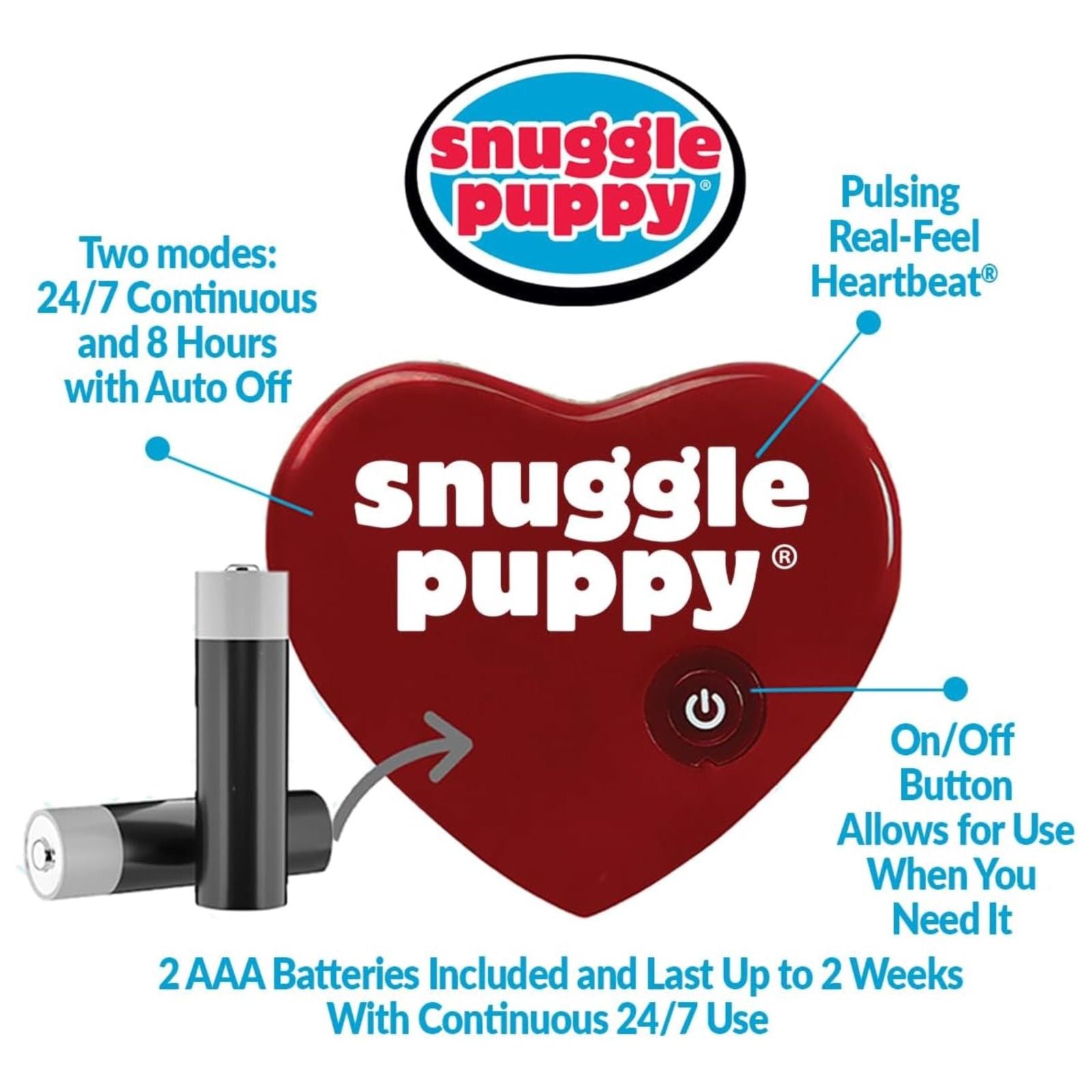 Snuggle Puppy Heartbeat Toy for Dog Anxiety Relief & Calming