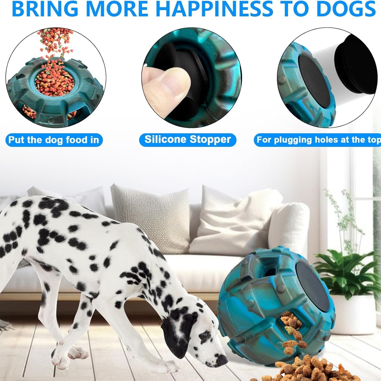 Interactive Freezeable Dog Toy: Large Chew & Treat