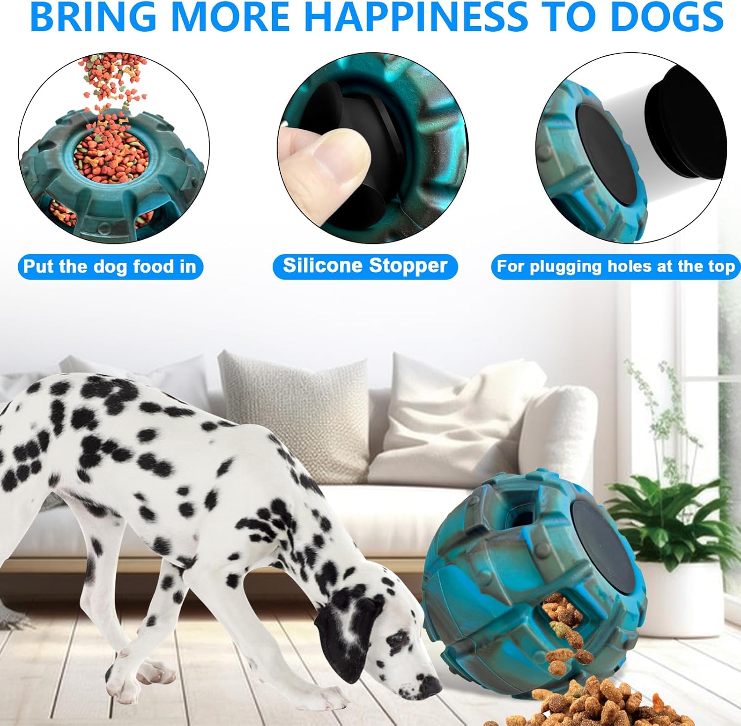 Interactive Freezeable Dog Toy: Medium Chew & Treat