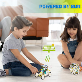 STEM 13-in-1 Solar Power Robots Creation Toy, Educational Experiment DIY Robotics Kit, Science Toy Solar Powered Building Robotics Set