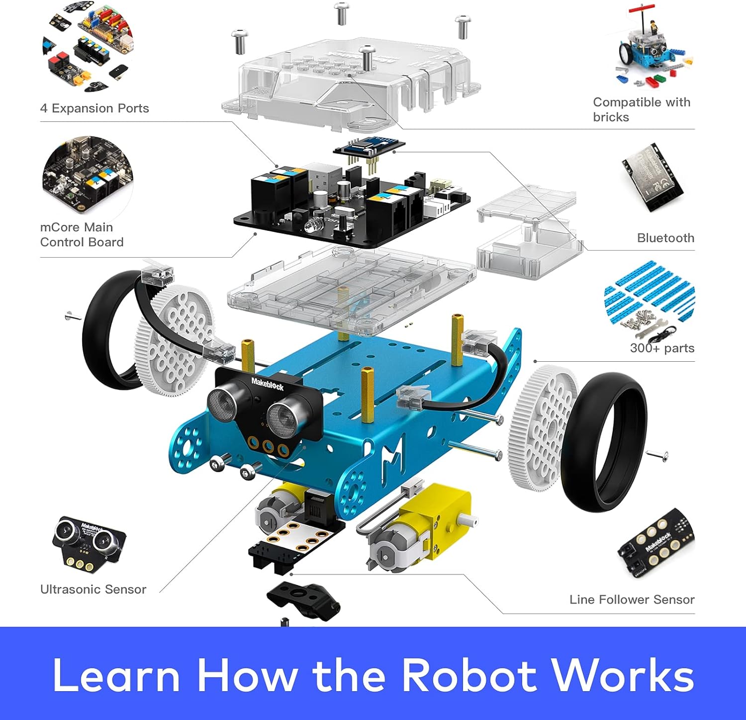 Makeblock mBot Robot Kit STEM Toy for Kids to Learn Programming