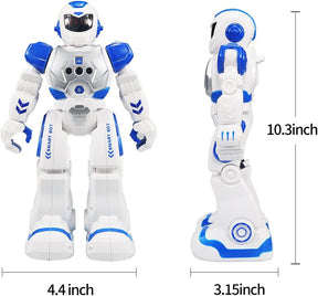 RC Robot for Kids Intelligent Programmable Robot with Infrared Controller Toys, Blue