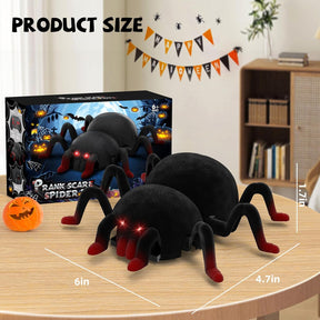 VRG Scare Spider Remote Control Toy with LED, Rechargeable Halloween Gift for Kids