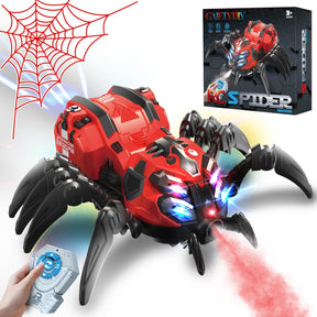 Remote Control Spider Halloween, Christmas Toy with Lights/Sound