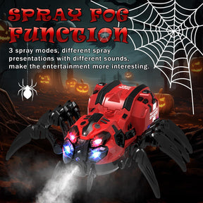 Remote Control Spider Halloween, Christmas Toy with Lights/Sound