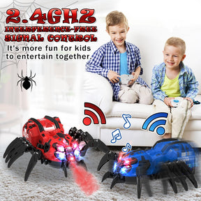 Remote Control Spider Halloween, Christmas Toy with Lights/Sound