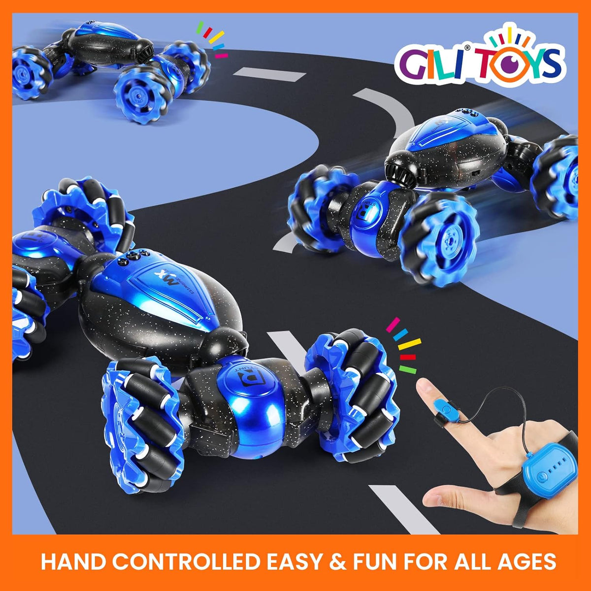 Remote Control Car Boys Gifts: Gesture Sensing RC Stunt Cars Kids Toys for Age 6 7 8 9 10 11 12 Year Old - Best Birthday Gifts