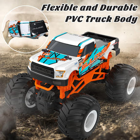 1:16 Scale RC Monster Truck - 2.4GHz All Terrain Car for Kids 4-12, 20 Km/h Off Road RC Truck