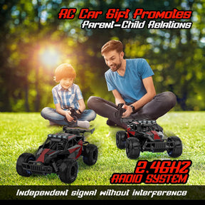 BLUEJAY Remote Control Car - 2.4GHz High Speed 33KM/H RC Cars Toys, 1:12 Monster RC Truck Off Road with LED Headlight and Rechargeable Battery