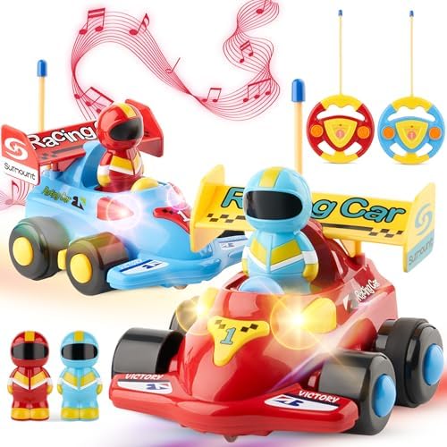 Remote Control Car for Kids | Music and LED Lights | 1+1 Gift