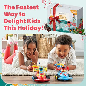 Remote Control Car for Kids | Music and LED Lights | 1+1 Gift