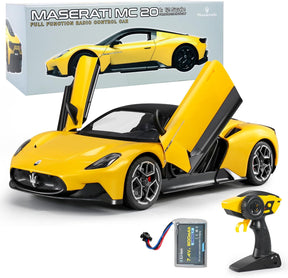 Maserati Remote Control Car, Openable Door 1:12 Scale (Yellow)