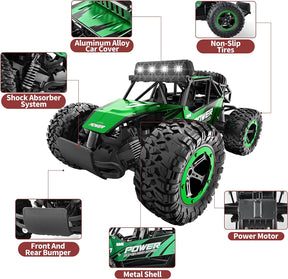 TB141 1:14 Scale Remote Control Car, 2WD High Speed (Green)