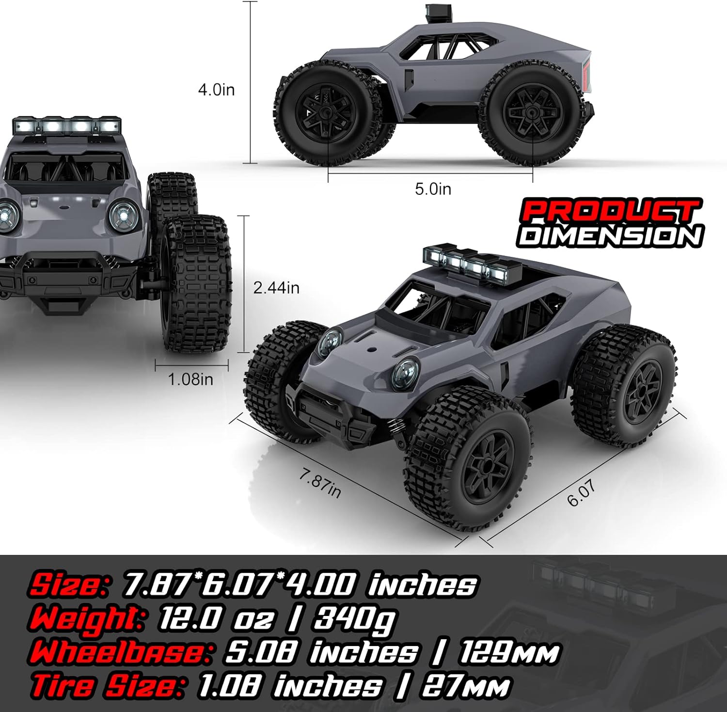 Remote Control Car - 28km/h 2.4GHz High Speed Rc Car