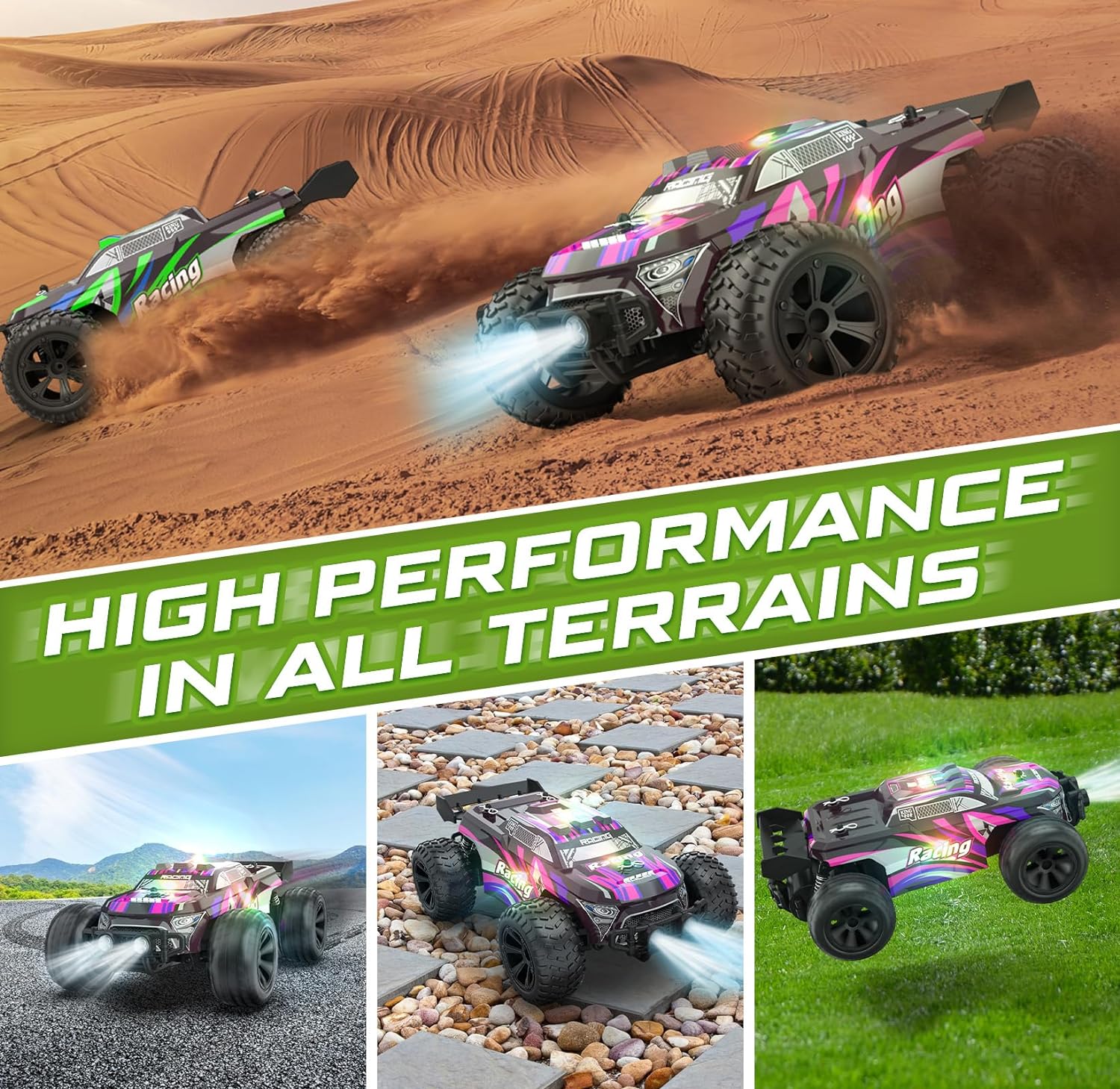 20km/H 2.4GHz High Speed RC Car Toy (Purple)