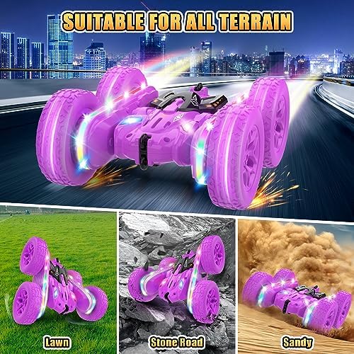 Remote Control Car | 2.4Ghz All Terrain Toys | Ages 4-6 | Purple