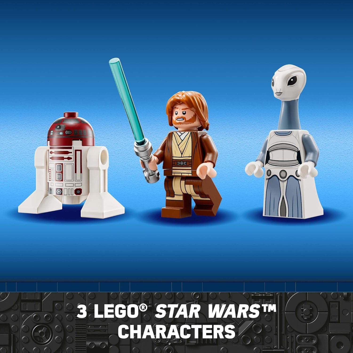 LEGO Star Wars OBI-Wan Kenobi's Jedi Starfighter 75333 Building Toy Set - Features Minifigures, Lightsaber, Clone Starship from Attack of The Clones