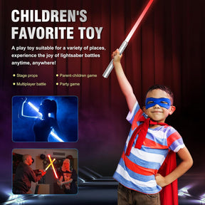 2-Pack Light-Up Swords with Metal Hilt for Halloween Fun