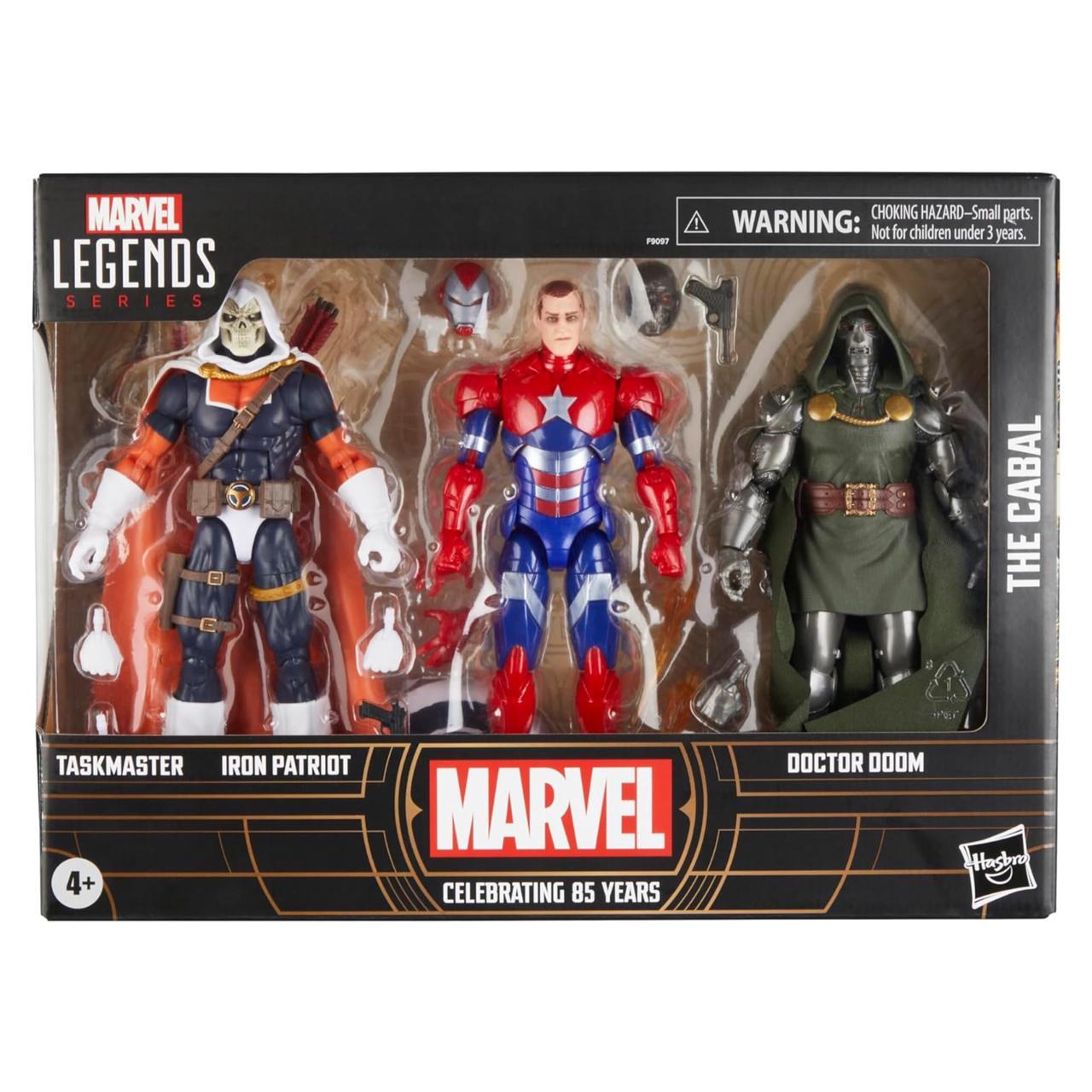 Marvel Legends Series The Cabal | 6-Inch Action Figures | Taskmaster, Iron Patriot, and Doctor Doom