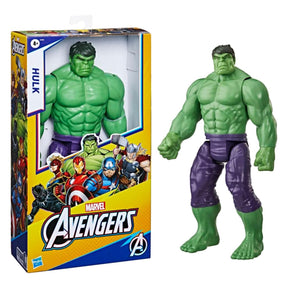 Avengers Marvel Titan Hero Series Blast Gear Deluxe Hulk Action Figure, 12-Inch Toy, Inspired by Marvel Comics, for Kids Ages 4 and Up , Green