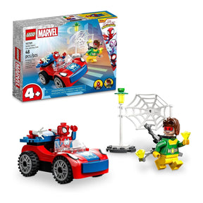 LEGO Marvel Spider-Man's Car and Doc Ock Set 10789, Spidey and His Amazing Friends Buildable Toy for Kids 4 Plus Years Old with Glow in The Dark Pieces