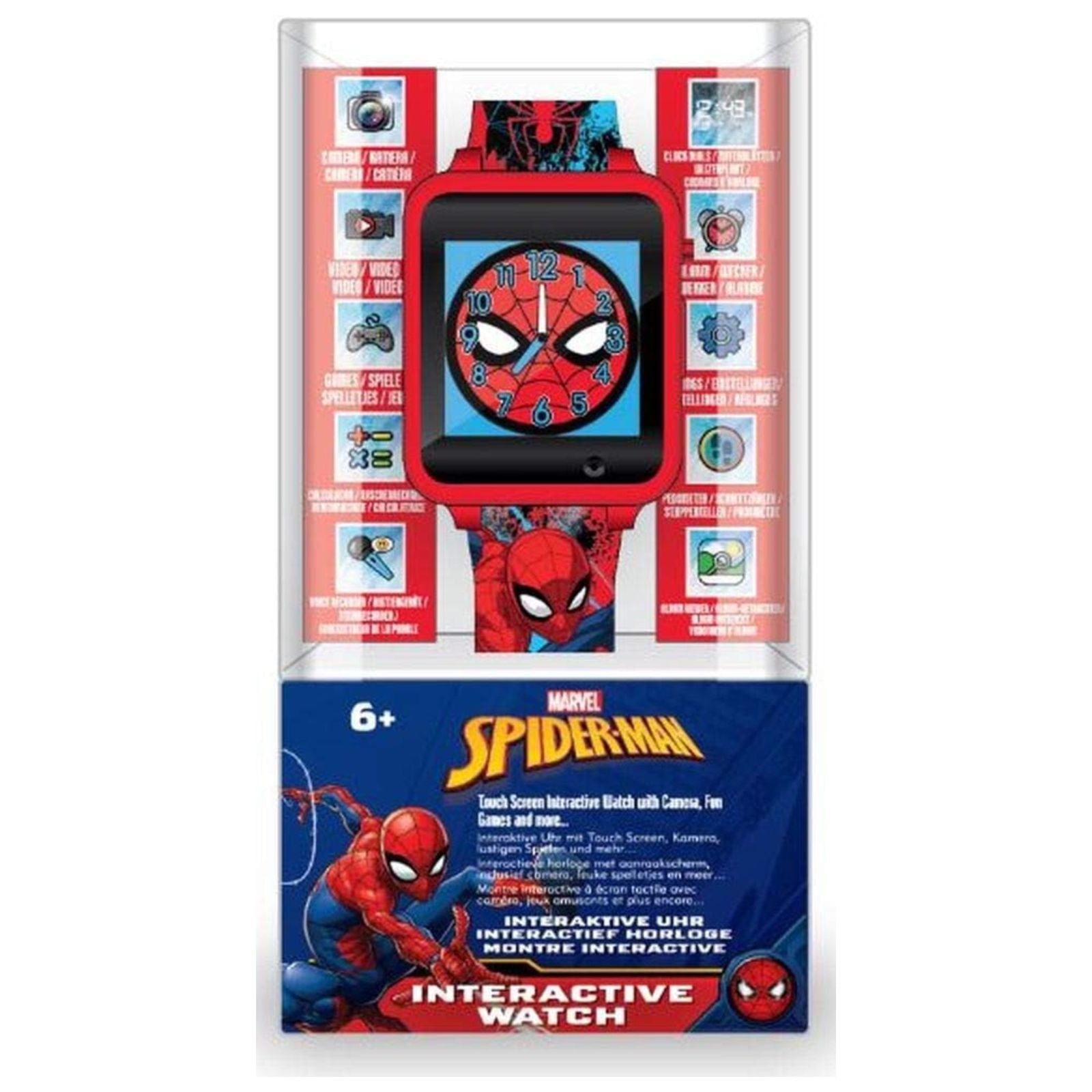 Marvel Spider-Man Red Touchscreen Smart Watch Toy