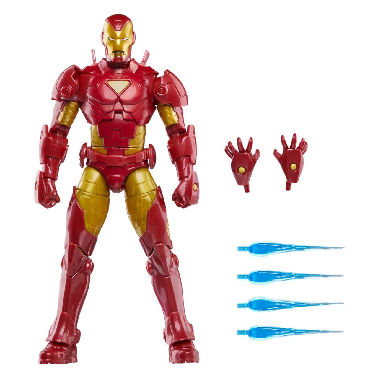 Marvel Legends Series Iron Man (Model 20), Iron Man Comics Collectible 6-Inch Action Figure, Retro-Inspired Blister Card