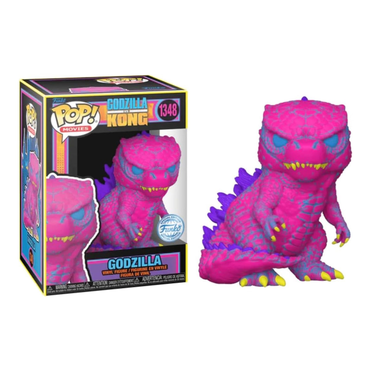 Funko POP! Godzilla vs. Kong Blacklight Godzille 3.75" Vinyl Figure (#1348)