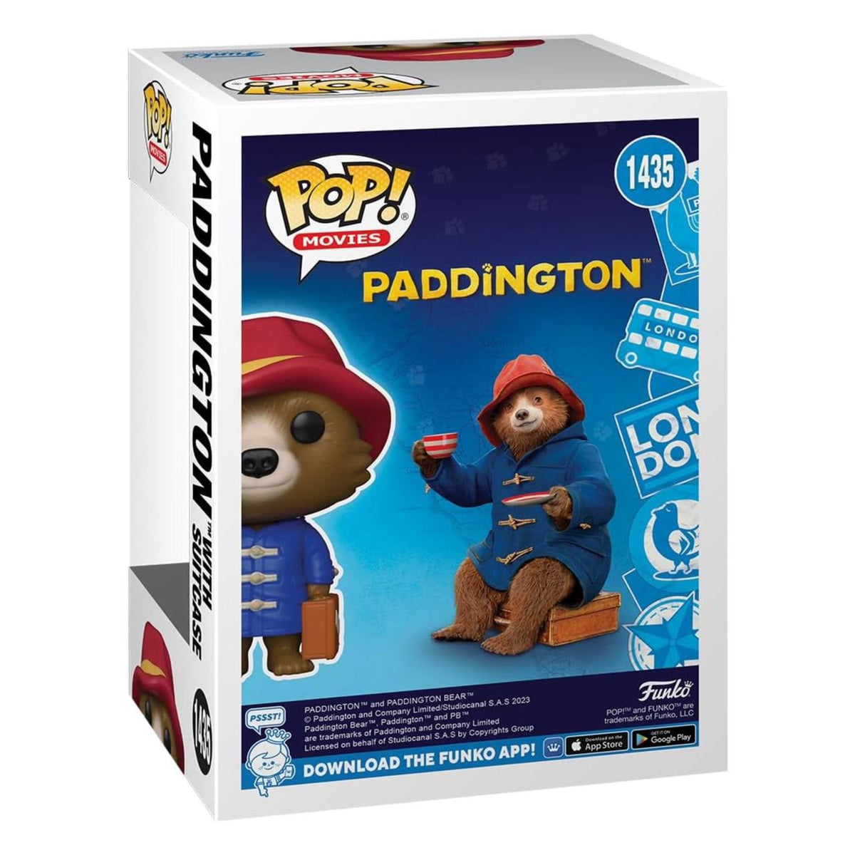 Funko Pop! Movies: Paddington - Paddington with Suitcase Flocked