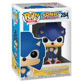 Funko Pop! Games: Sonic - Sonic with Emerald Collectible Toy, Blue