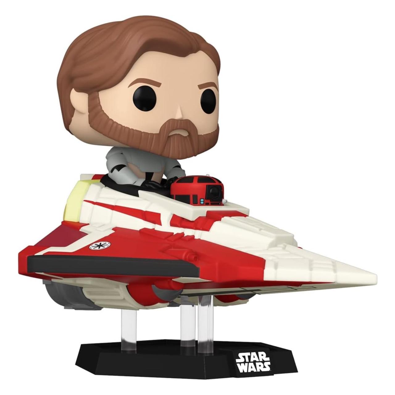 Funko Pop! Ride Super Deluxe: Star Wars Hyperspace Heroes - OBI-Wan Kenobi in Delta 7 Jedi Starfighter