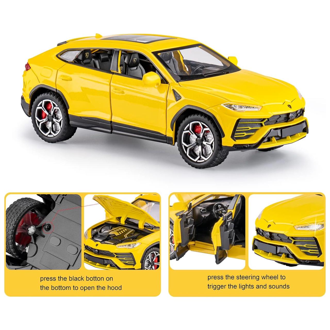 Lambo Urus Car Toys for 3 4 5 6 7 8 Year Old Boy (Yellow)